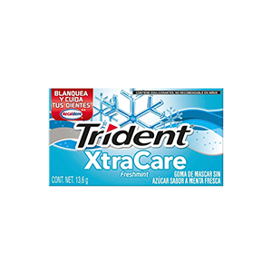 Goma de mascar menta fresca Trident XtraCare 13.6g