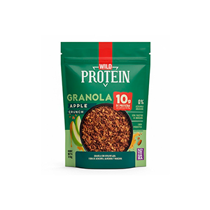 Granola vegana con proteína y manzana sin azúcar añadida Wild Foods 250g