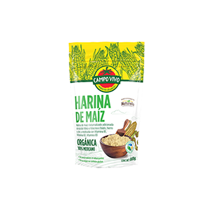 Harina de maíz orgánica Campo Vivo 800g