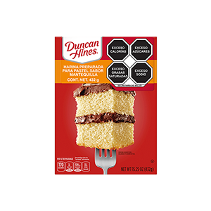 Harina para pastel mantequilla Duncan Hines 432g