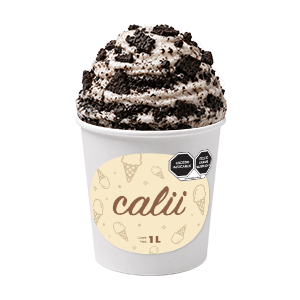 Helado sabor cookies and cream Calii 1L