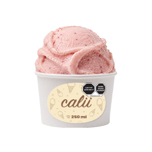 Helado sabor fresa Calii 250ml