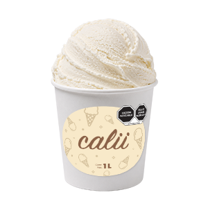 Helado sabor vainilla Calii 1L