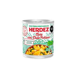 Elote en granos con poblano Herdez 220g