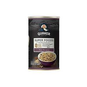 Hojuelas de avena con linaza, chía y quinoa Quaker 475g