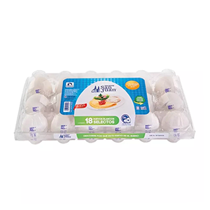 Huevo blanco San Juan caja 18pz