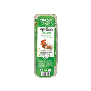 Huevo blanco orgánico Aires de Campo 12pz