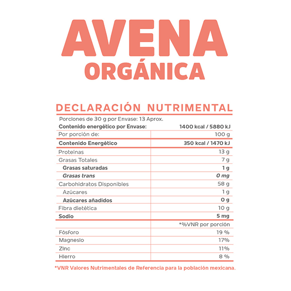 Avena orgánica sin gluten Okko 400g - 2