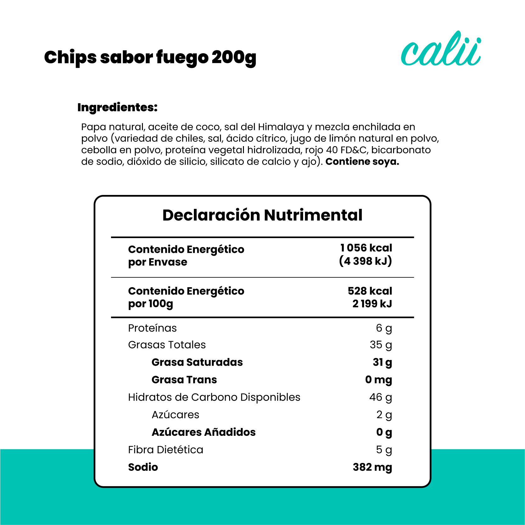 Papas fuego con aceite de coco Calii 200g - 2