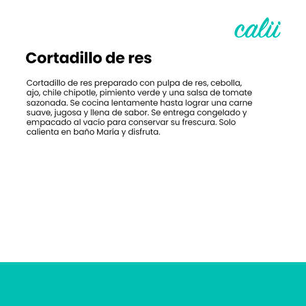 Cortadillo de res Calii 500g - 2