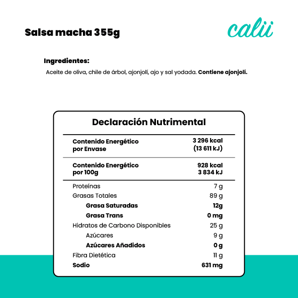 Salsa macha Calii 355g - 2