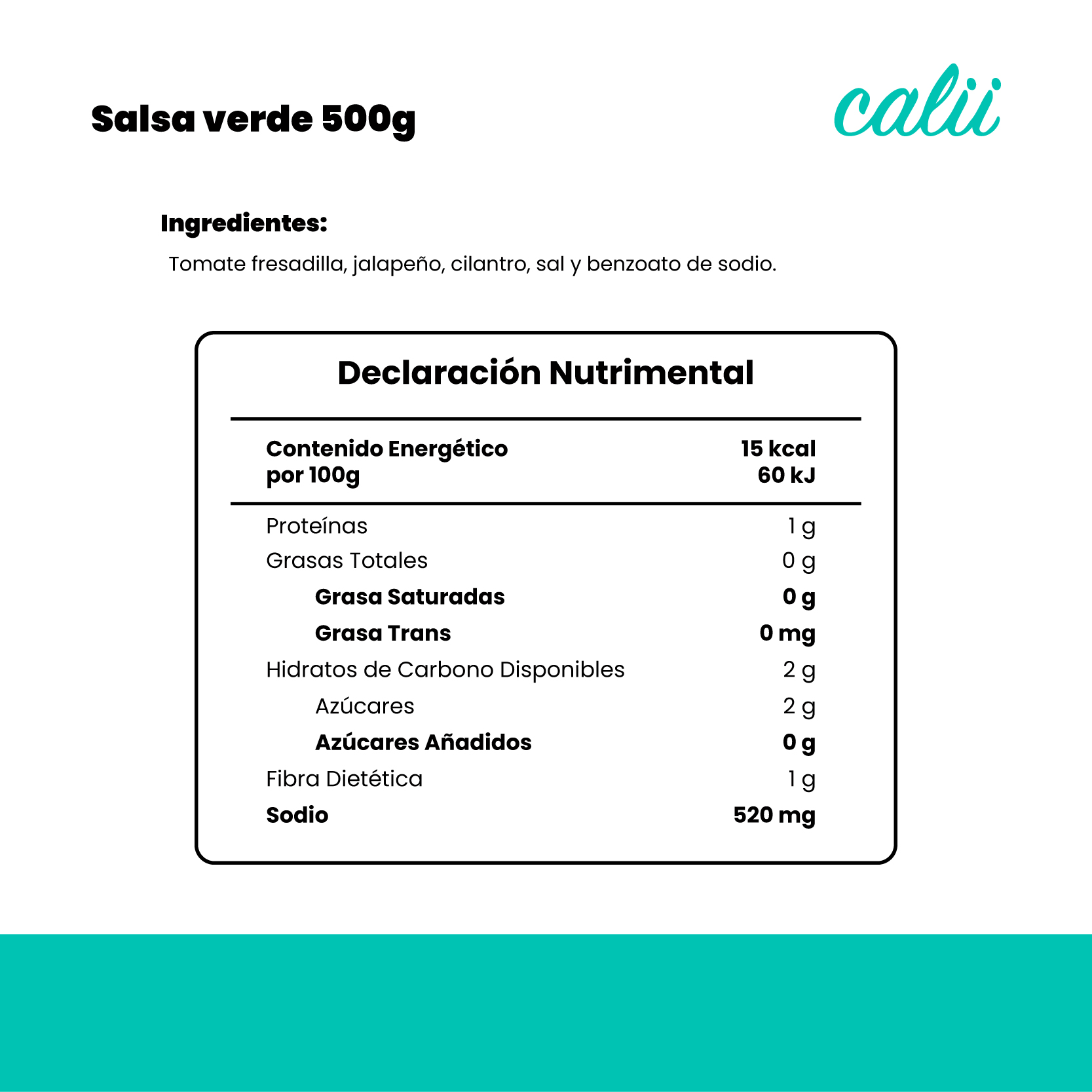 Salsa verde Calii 500g - 2