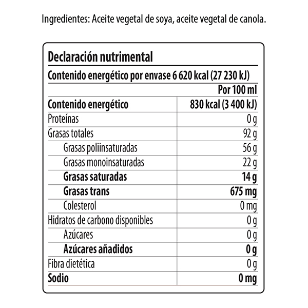 Aceite Ave 800ml - 2