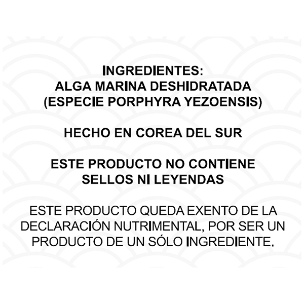 Alga marina deshidratada Satoru 10pz - 2