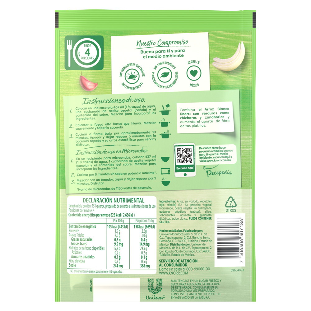 Arroz blanco Knorr 155g - 2