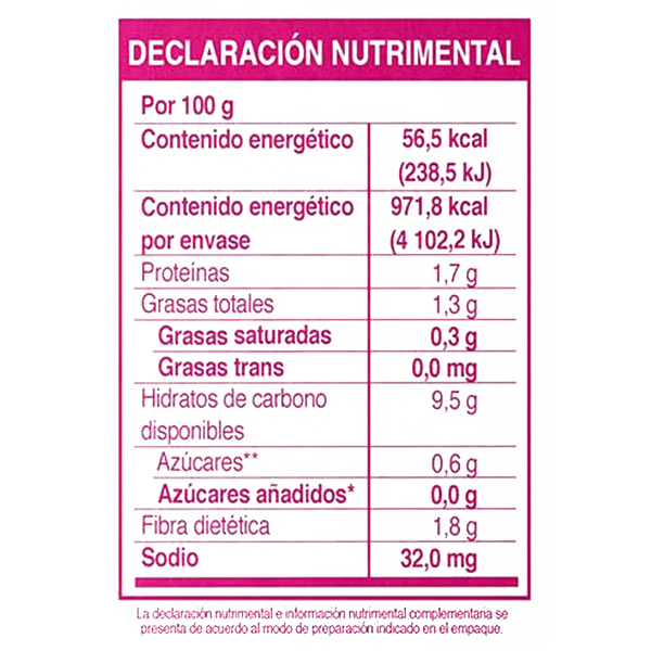 Avena instantánea 0% arándanos Granvita 8 sobres 35g c/u - 2