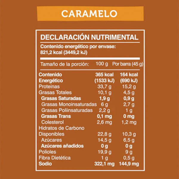 Barra de proteína caramelo Wild Foods 225g - 2