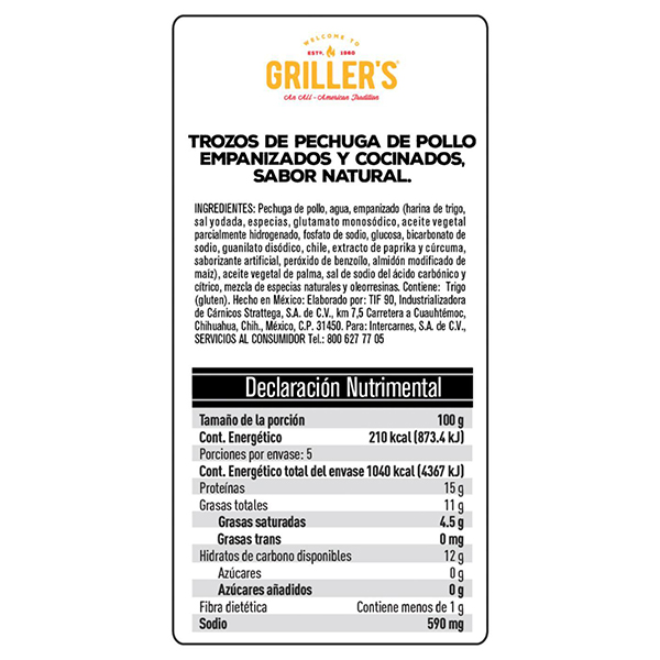 Boneless naturales Griller's 500g - 2
