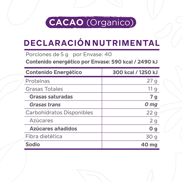 Cacao en polvo orgánico Okko 200g - 2