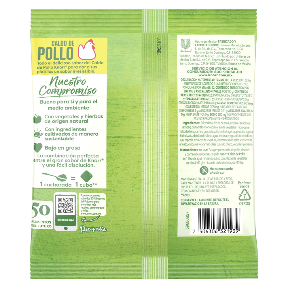 Caldo de pollo Knorr 168g - 2