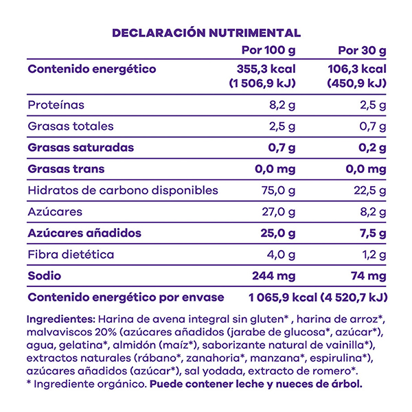 Cereal orgánico sin gluten con malvaviscos Real Natural 300g - 2