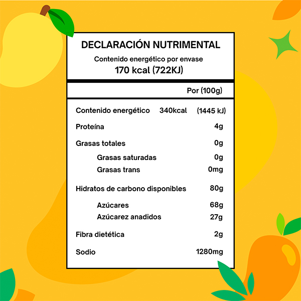 Cubitos de mango enchilado Bocanika 50g - 2
