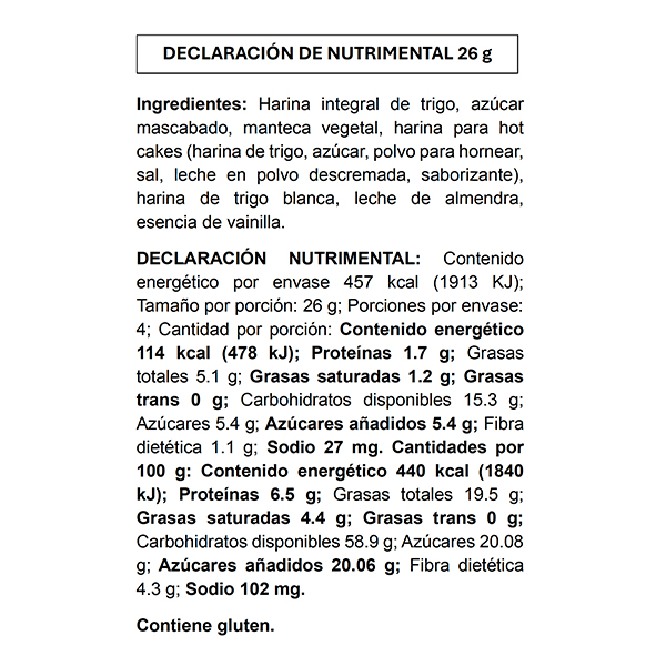 Delgaditas de azúcar integrales Pinitas 4pz - 2