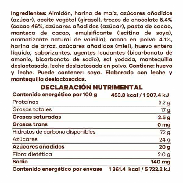 Galletas con chispas de chocolate sin gluten Real Natural 300g - 2