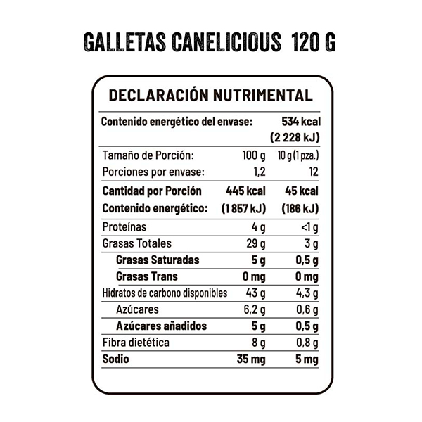 Galletas veganas con canela Healthy Brand 120g - 2