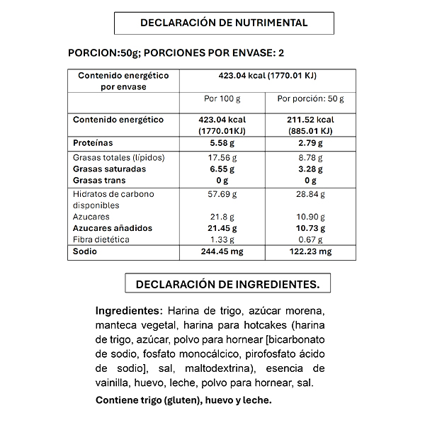 Gorditas de azúcar tradicionales Pinitas 2pz - 2