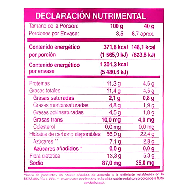 Granola 0% azúcar con arándanos y mora azul Granvita 350g - 2