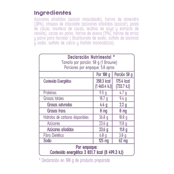 Harina para brownies Morama 350g - 2