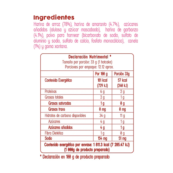 Harina para hot cakes Morama 400g - 2