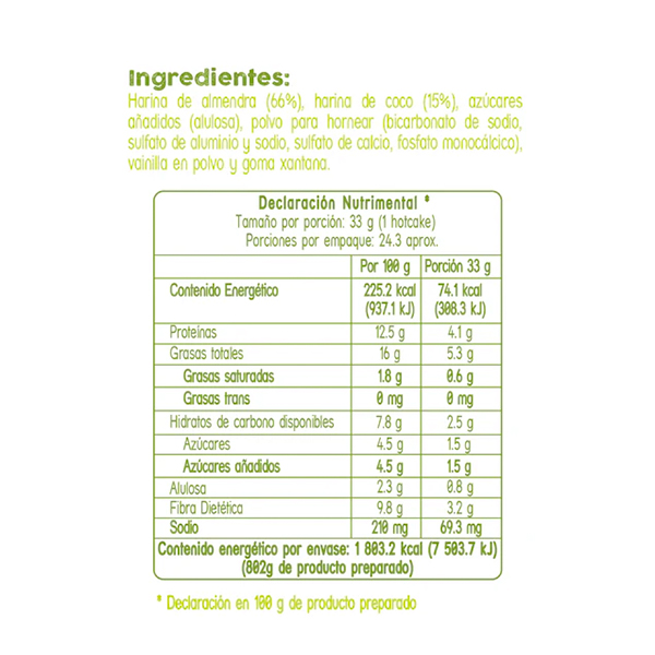 Harina para hot cakes keto Morama 350g - 2