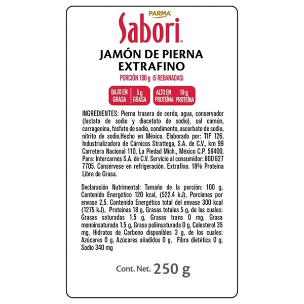 Jamon de pierna extrafino Sabori 250g - 2