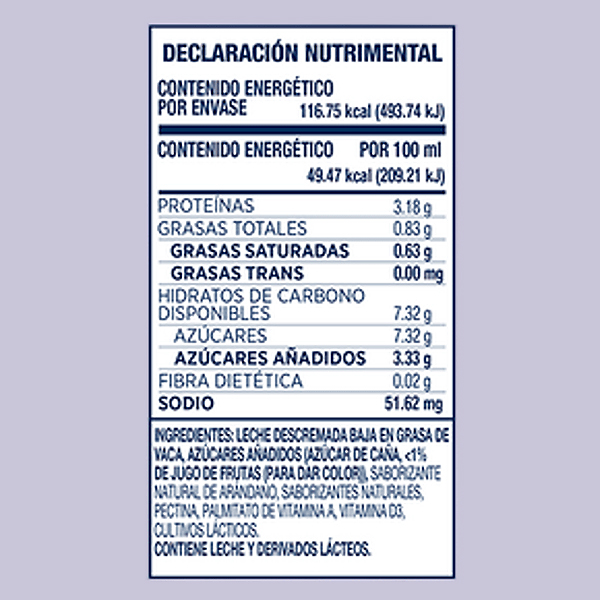 Kéfir mora azul bebible Lifeway 236 ml - 2