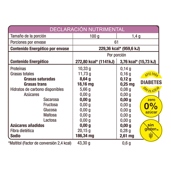 Merengues sin azúcar sabor avellana rellenos de chocolate Don't Worry 85g - 2