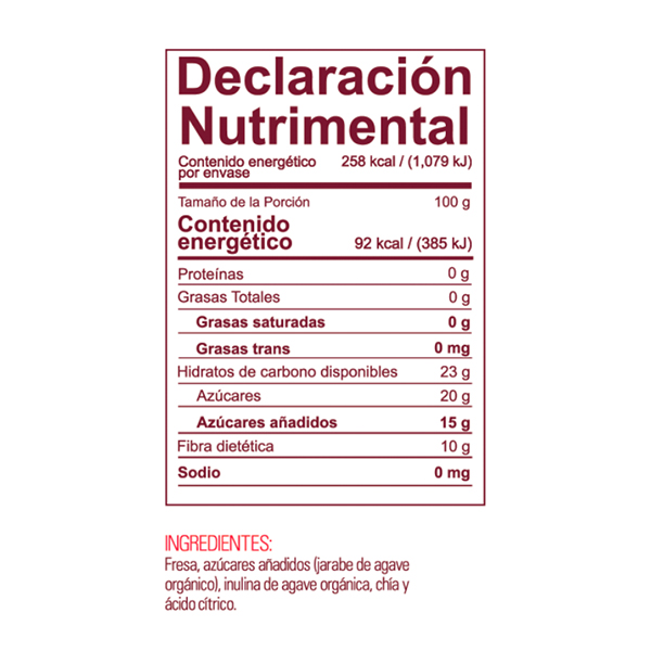 Mermelada de fresa NBF 280g - 2