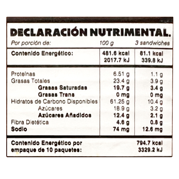 Obleas rellenas sabor chocolate con leche Amarea 180g (10-pack) - 2