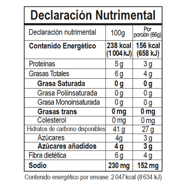 Pan de caja multicereal sin gluten Deorno 860g - 2