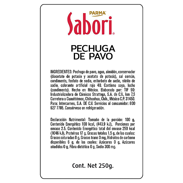 Pechuga de pavo Sabori 250g - 2