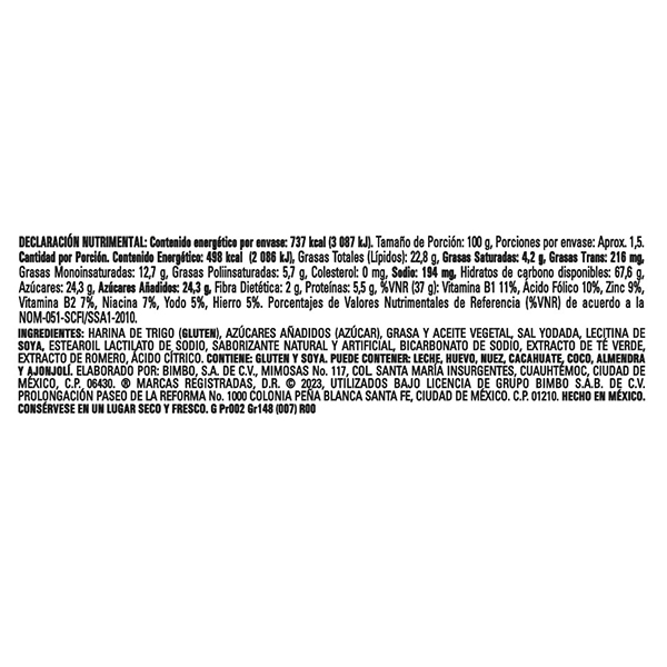 Polvorones Marinela 148g - 2