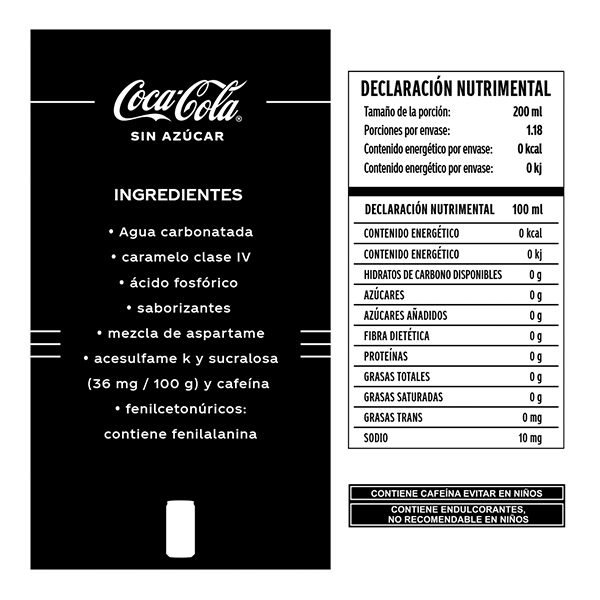 Refresco Coca Cola Sin Azúcar 235ml (8-Pack) - 2