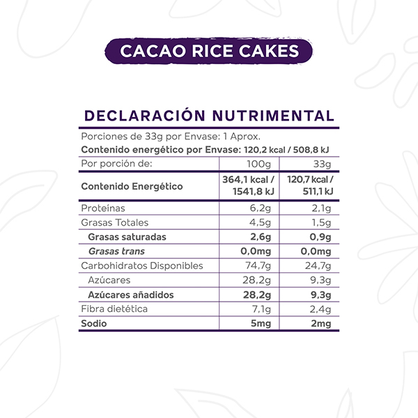 Rice cakes rellenos de cacao y miel Okko 2pz - 2