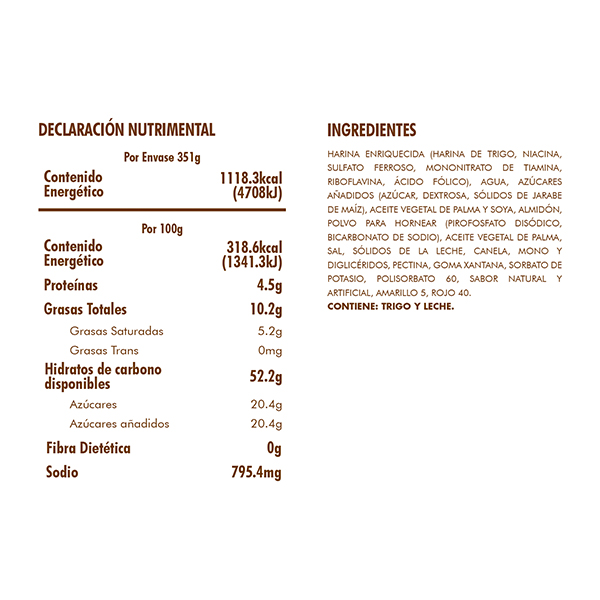 Roles de canela dulces Pillsbury 351g - 2