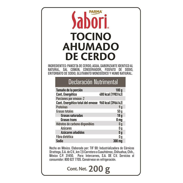 Tocino ahumado Sabori 200g - 2