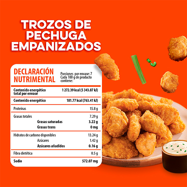 Trozos de pechuga empanizada crujientes Bachoco 700g - 2