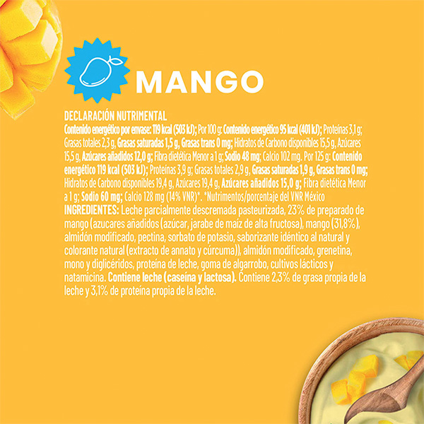 Yoghurt batido mango Alpura 125g - 2