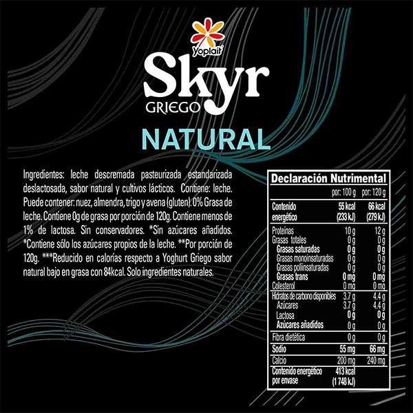 Yoghurt griego batido natural Yoplait Skyr 750g - 2