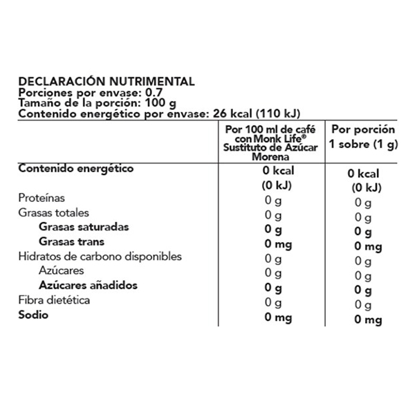 Sustituto de azúcar morena Super Life 70g (70-pack) - 2